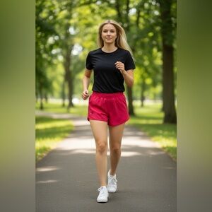 Lululemon Women's Hotty Hot Low-Rise Lined Shorts 2.5"
Red